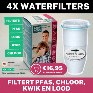 4x AzurAqua® WaterFilters